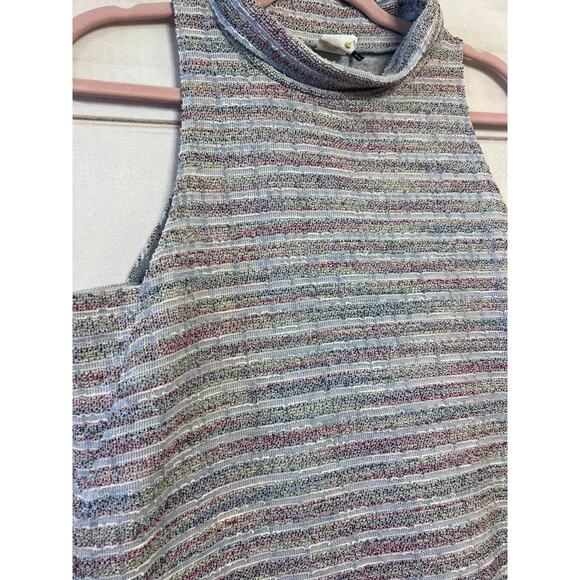 Akemi + Kin Size SM Dress Sleeveless Stripes Cowl Neck Anthropologie - Picture 6 of 6